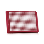 Azenta Life Sciences FrameStar 384 Well PCR Plate Ultra-Rigid Skirted Red Frame Clear Wells A24 Cut