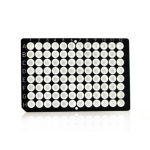 Azenta Life Sciences FrameStar 96 Well PCR Plate Non-Skirted Black Frame White Wells H1 Cut Corner