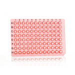 Azenta Life Sciences 8 Well PCR Plate Segment Non-Skirted Red H12 Cut Corner