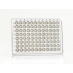 Azenta Life Sciences FrameStar 96 Well PCR Plate Semi-Skirted Clear Frame Frosted Wells A12 Cut Corn