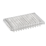 Azenta Life Sciences FrameStar 96 Well PCR Plate Semi-Skirted Clear Frame White Wells H1 Cut Corner