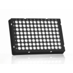 Azenta Life Sciences FrameStar 96 Well PCR Plate Skirted Low Profile Black Frame Clear Wells H1 Cut