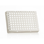 Azenta Life Sciences FrameStar 96 Well PCR Plate Skirted Low Profile White Frame Clear Wells H1 Cut