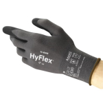 Ansell HyFlex 11-840 Industrial Foam Coated Work Gloves Size 6 XS Black