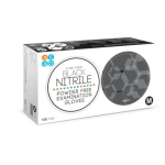 ASAP Black X-Tra Thick Powder Free Nitrile Gloves Small