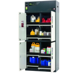 CX-CLASSIC-MultiRisk 229cm Height 105cm Grey with White Doors - 8x Pull-Out Shelves