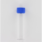 Aurora Scientific 40mL Clear Glass (Borosilicate) Bottle  with Blue Polypropylene Cap  with Septum D