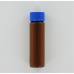 Aurora Scientific 40mL Amber Glass (Borosilicate) Bottle  with Blue Polypropylene Cap  with Septum D