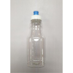 Aurora Scientific 500mL Clear PET (Polyethylene) Bottle  with Blue/White HDPE (Base) - PP (Cover) -