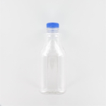 Aurora Scientific 1000mL Clear PET (Polyethylene) Bottle  with Blue HDPE Cap Dosed with Nitrogen