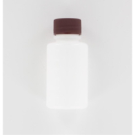 Aurora Scientific 1000mL Natural HDPE (High Density PolyEthelyne) Bottle  with Brown Polypropylene C