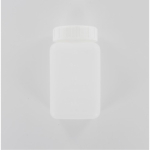 Aurora Scientific 500mL Natural HDPE (High Density PolyEthelyne) Bottle  with White Polypropylene Ca