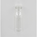 Aurora Scientific 250mL Clear PET (Polyethylene) Bottle  with Natural HDPE Cap