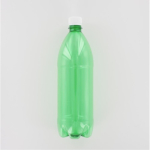Aurora Scientific 1000mL Green PET (Polyethylene) Bottle  with White Polypropylene Cap