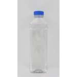 Aurora Scientific 1000mL Clear PET (Polyethylene) Bottle  with Blue HDPE Cap Dosed with Sodium Thios