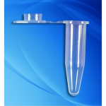 Axygen 0.5mL Thin Walled PCR Tubes with Flat Caps Blue