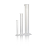 Azlon Plastic Cylinder Class B Polypropylene 100ml with Moulded 1ml Graduations