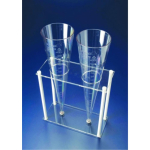 Azlon Sedimentation Rack, PMMA, for 2x Azlon  Imhoff Sedimentation Cone