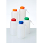 Azlon Round 500mL Integral Wash Bottle - Mixed Cap Colours