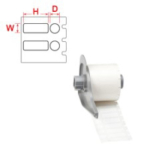 Label Cartridge B499 Vial Top And Side 25.4 x 9.5mm With 9.5mm Top Label
