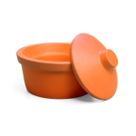 Corning Ice bucket with lid round 2.5L orange