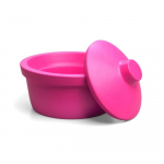 Corning Ice bucket with lid round 2.5L pink