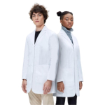 DR13 Unisex Semi-Fitted Student Lab Coat White Size Medium