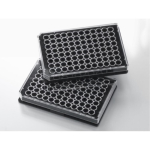 Falcon 96 Well Black Flat Bottom TC-Treated Polystyrene Microplate with Lid Sterile
