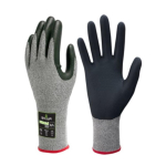 Globus Showa 386 Nitrile Palm Coated DuraCoil Cut Level C Resuable Gloves - X Large