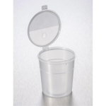 Gosselin Straight 300mL Container with Hinged Flip Cap, Polypropylene, Graduated, Nonsterile,  Clear