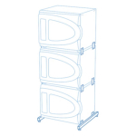 Grant-Bio Stacking Kit for 3 x ES-20/80 Shaker-Incubators