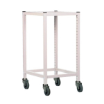 Gratnells Single Column Adjustable Trolley 725mm White with 75mm Castors