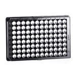Greiner 96 well TC treated plate black uclear with lid sterile