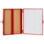 Heathrow Scientific Premium Microscope Slide Box - 100-Place - Cork - Yellow
