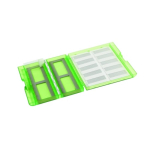 Heathrow Scientific Premium Plus Slide Box - 100 place - translucent green - pk5