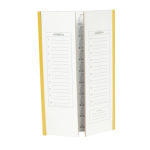 Heathrow Scientific 20-Place Slide Tray Cardboard - Yellow Trim