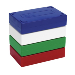 Heathrow Scientific Premium Microscope Slide Box - 25-Place - Cork - Blue
