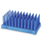 96 Peg Rack for 7mL Tubes (10-13mm Diam), Blue
