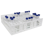 Heathrow Scientific Mega Rack for 120 x 18-20mm  Tubes (15mL) - White