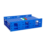 Heathrow Scientific Mega Rack for 216 x 10-13mm  Tubes (5-7mL) - Blue
