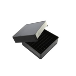 100 Well Microtube Storage Box Black