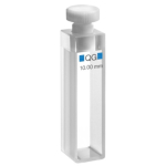 Hellma Cellect Absorbance/Transmission Cuvette Pair QS/QG Quartz with PTFE Stopper Path Length 10mm