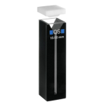 Hellma Absorbance/transmission Cuvette Quartz Black Body With PTFE Lid 10mm Path Length 700ul Fill V
