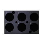 Hygiena 6 Well Block for Hygiena Digital Dry Block Mini Incubator