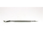 Ideal- Tek Stainless steel spatula - Short pointed tip & long curved rounded tip.