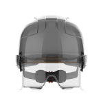 JSP EVO VISTAlens Safety Helmet with Integrated Eyewear - Vented - White Helmet /Smoke Lens