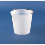 Graduated Bucket with Pouring Spout, White, 9L,  250x280mm (HxDiam)