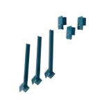 LAB-AIRE II dryer pegs & plugs, Medium pegs, 4 in.