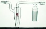 Synthware adapter with mineral oil bubbler, Joint: ST/NS 24/40, hose size 10 mm