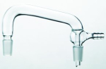 Synthware vacuum distilling adapter, Joint: ST/NS 14/20, hose size 8 mm, Distance Between Joints: 10